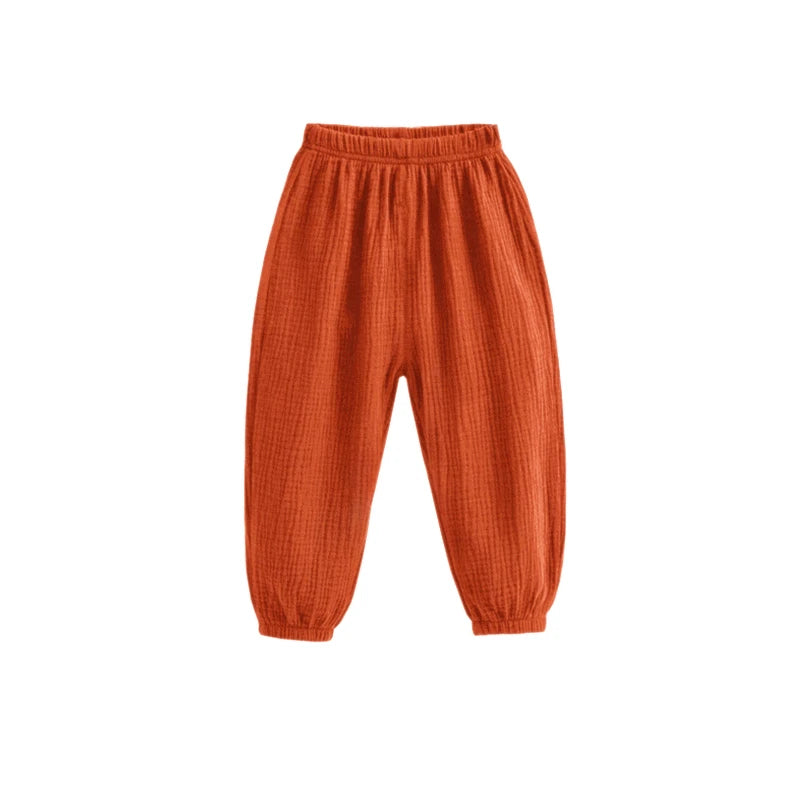 Children's Loose-Fit Pleated Pants