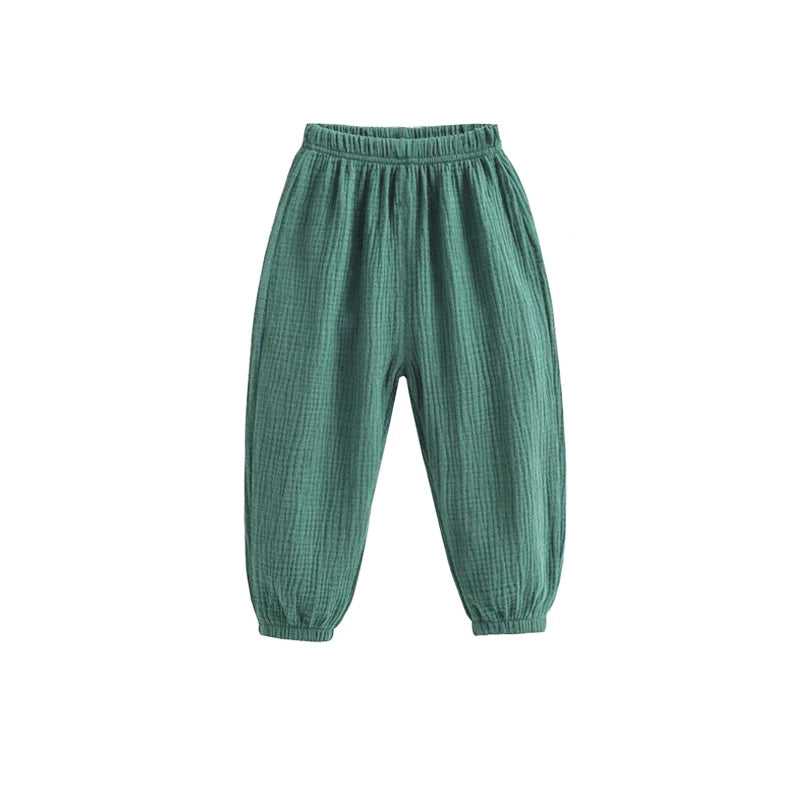 Children's Loose-Fit Pleated Pants