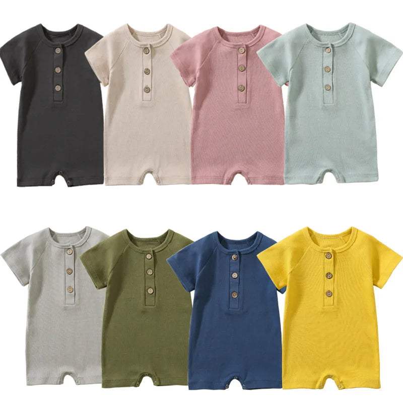 Breathable Baby Playsuit - Short Sleeve Romper