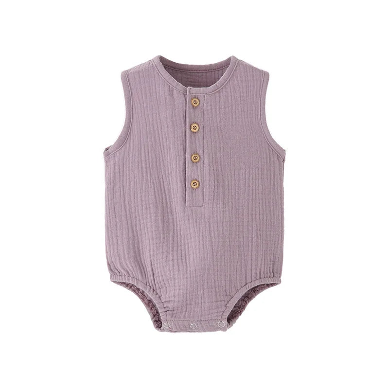 Baby Cotton Linen Romper