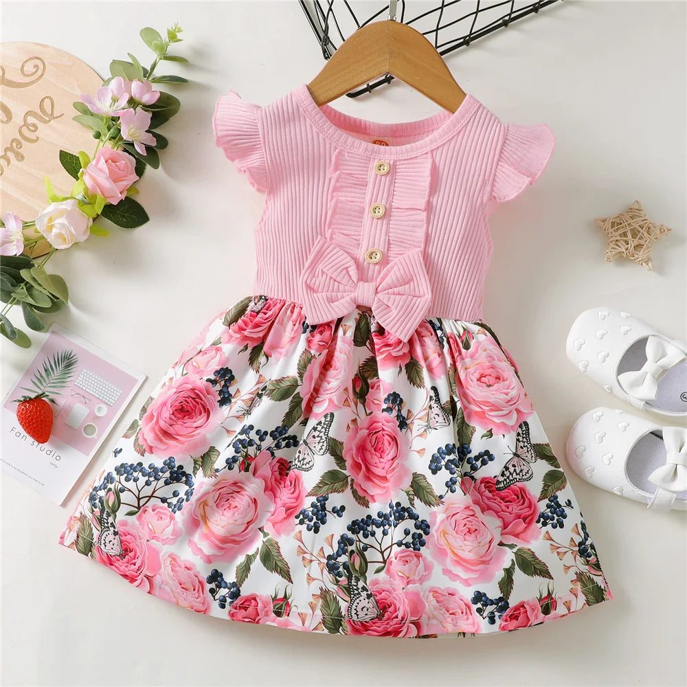1-5 Years Little Girl Princess Dress Clothing Baby Girl Sleeveless Fashion Dress Children Daily Holiday Style Girl Clothes