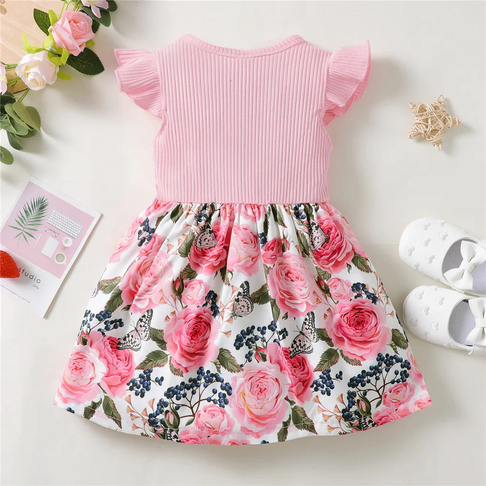 1-5 Years Little Girl Princess Dress Clothing Baby Girl Sleeveless Fashion Dress Children Daily Holiday Style Girl Clothes