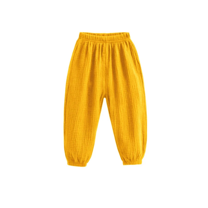 Children's Loose-Fit Pleated Pants