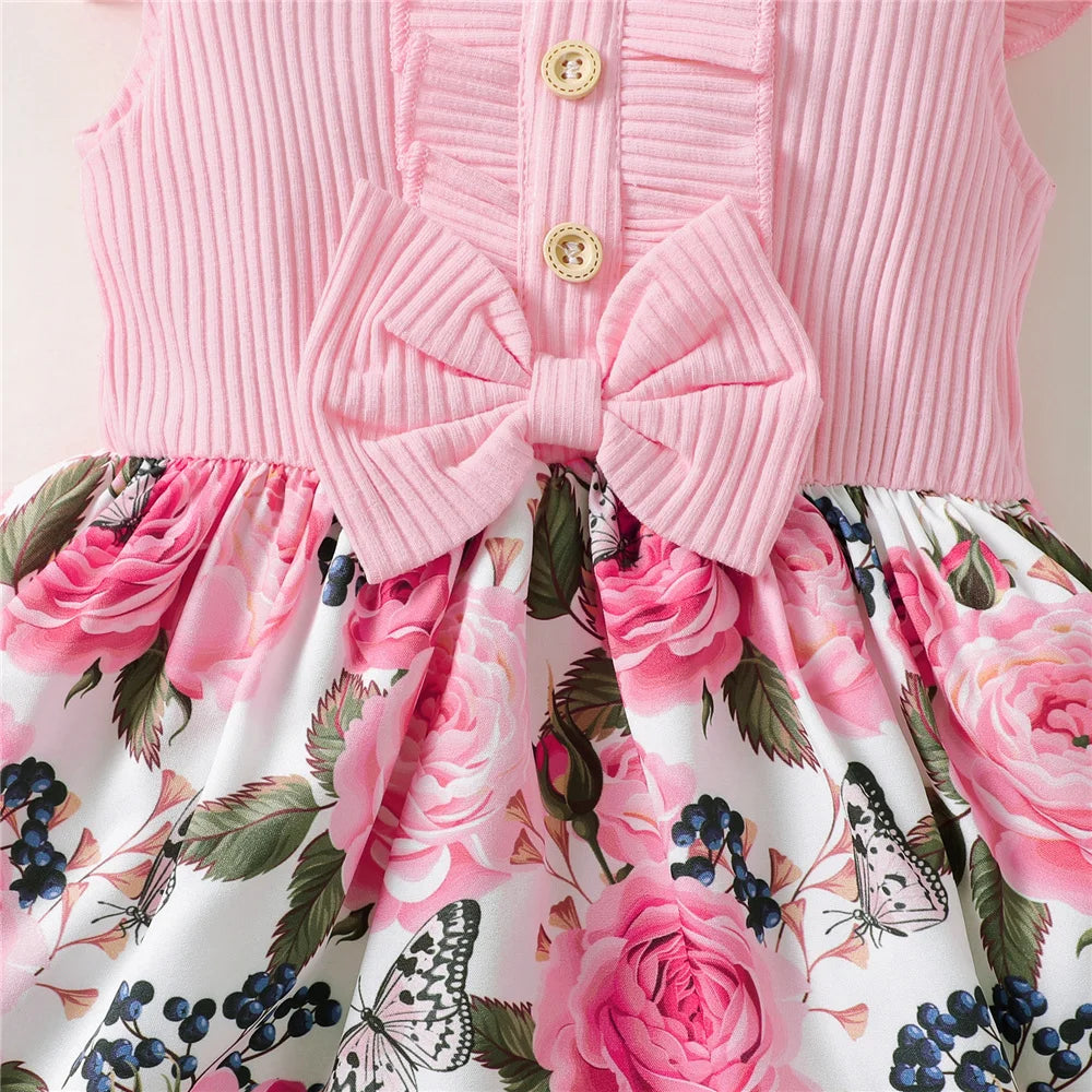 1-5 Years Little Girl Princess Dress Clothing Baby Girl Sleeveless Fashion Dress Children Daily Holiday Style Girl Clothes