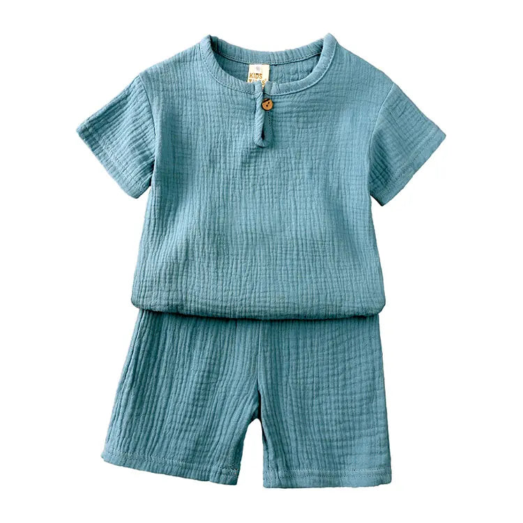 Cotton-Linen Kids Summer Set
