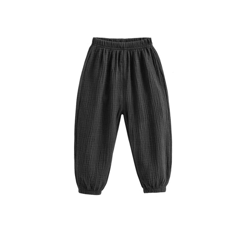 Children's Loose-Fit Pleated Pants