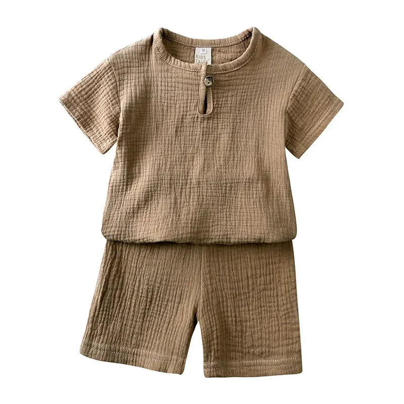 Cotton-Linen Kids Summer Set