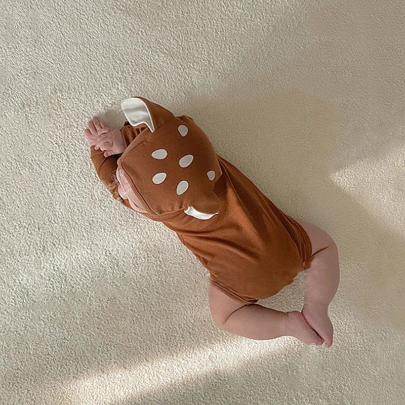 Adorable Infant Deer Costume Set - Romper + Matching Hat