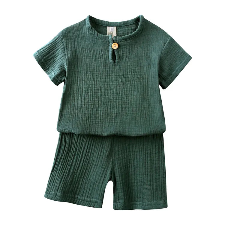 Cotton-Linen Kids Summer Set
