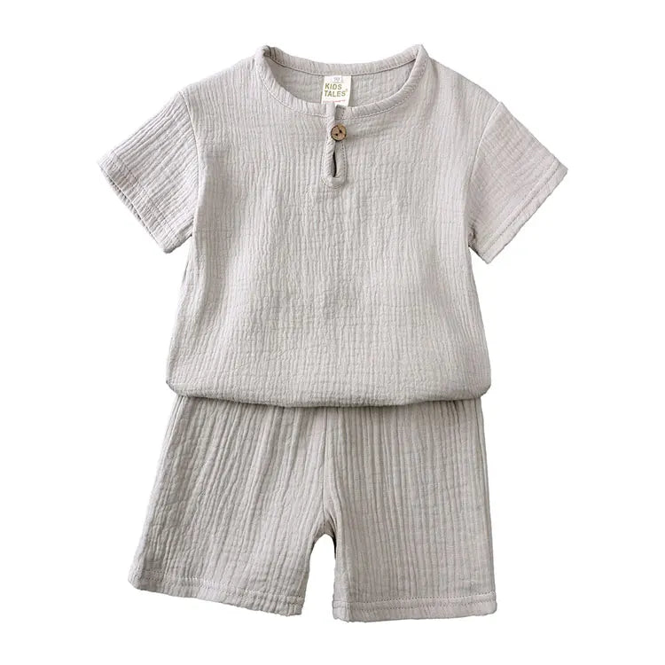 Cotton-Linen Kids Summer Set