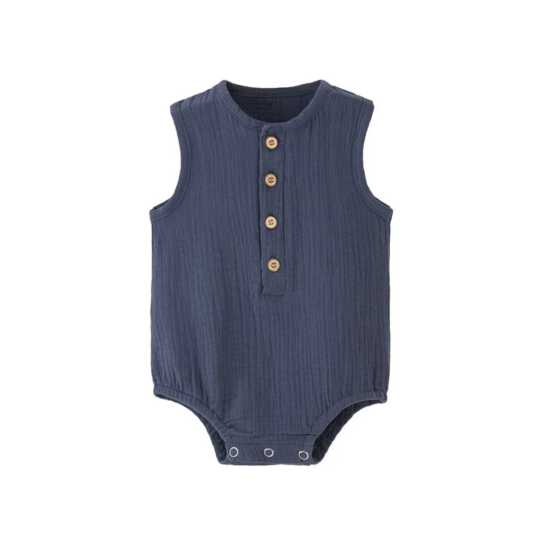 Baby Cotton Linen Romper