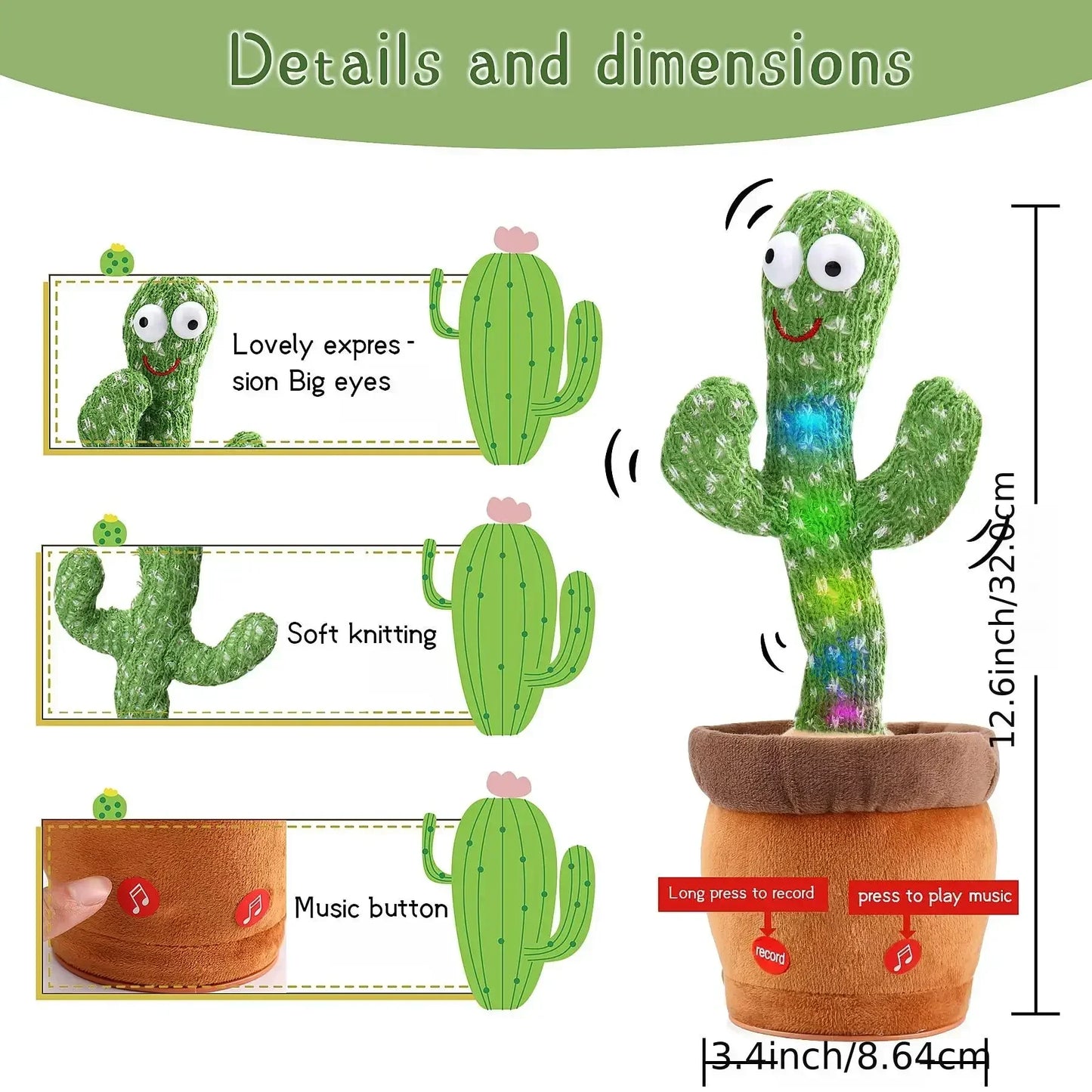 Dancing Talking Cactus Toy