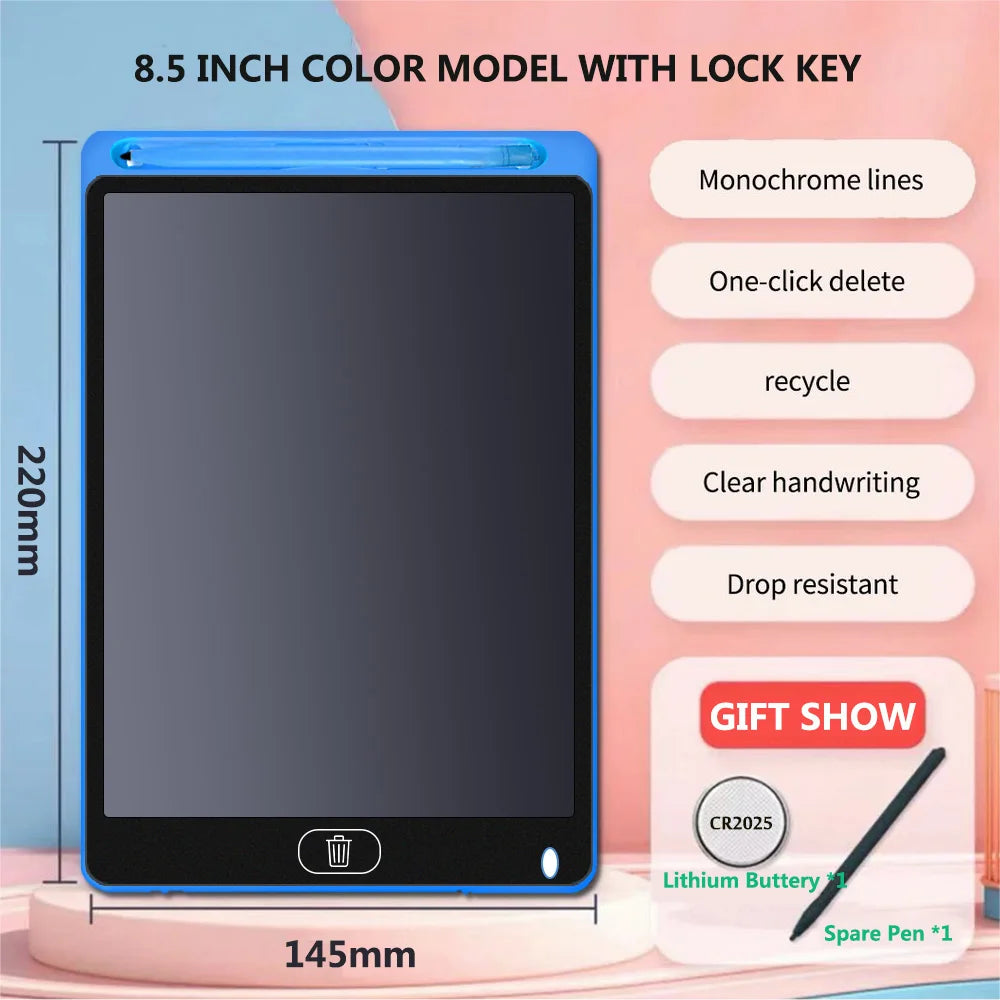 8.5 inch LCD Writing Tablet Drawing Board Kids Graffiti Sketchpad Toys Handwriting Blackboard Magic Drawing Board Toy Gift