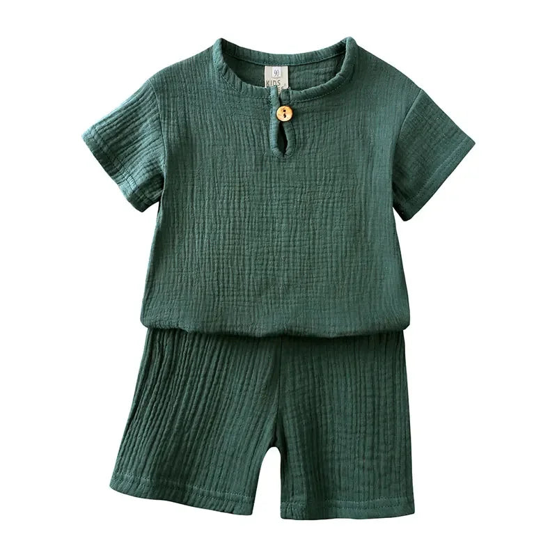 Cotton-Linen Kids Summer Set