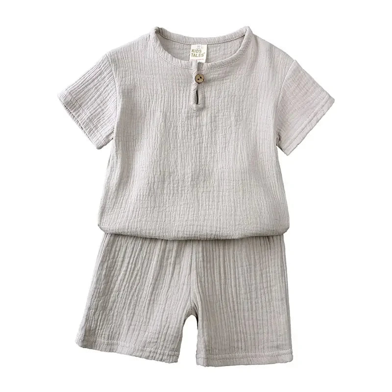 Cotton-Linen Kids Summer Set