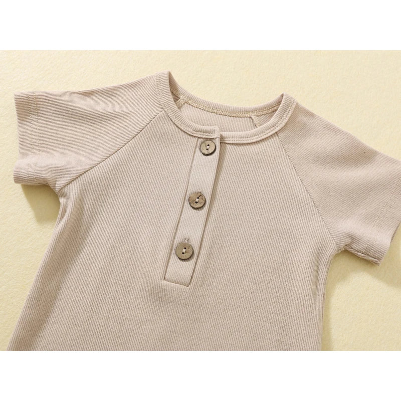 Breathable Baby Playsuit - Short Sleeve Romper