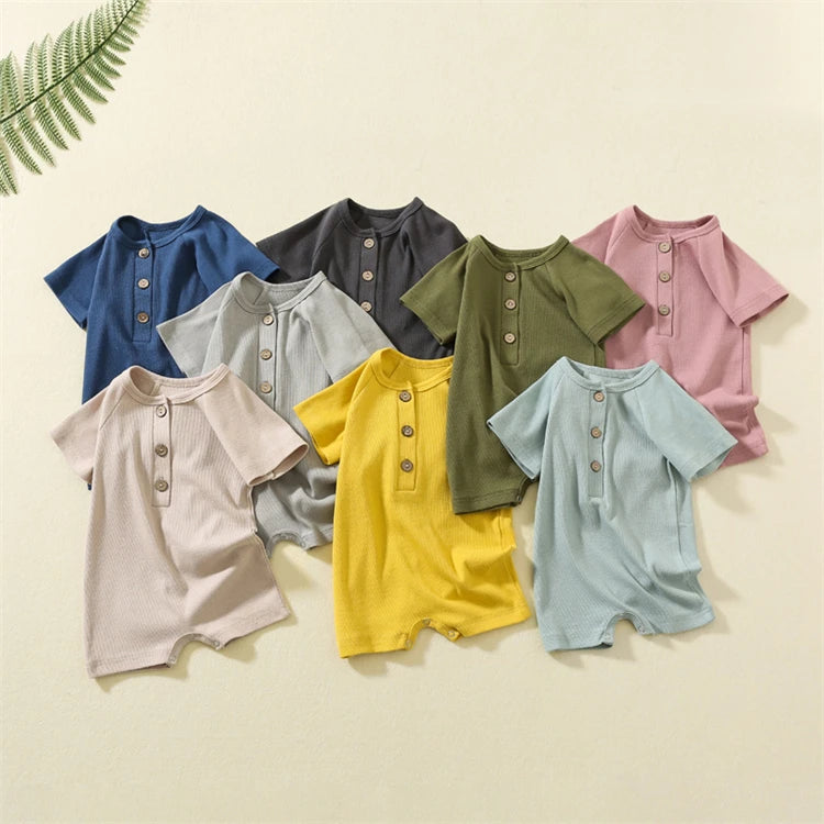 Breathable Baby Playsuit - Short Sleeve Romper