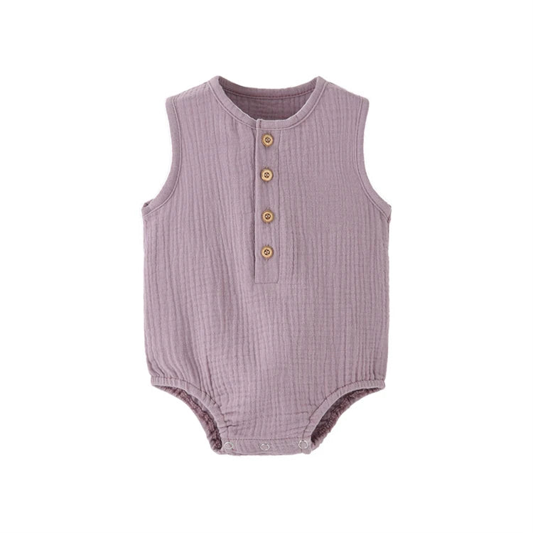 Baby Cotton Linen Romper