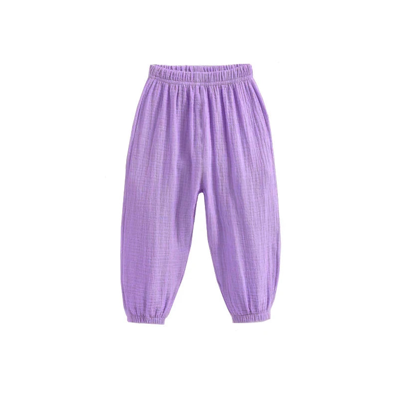 Children's Loose-Fit Pleated Pants
