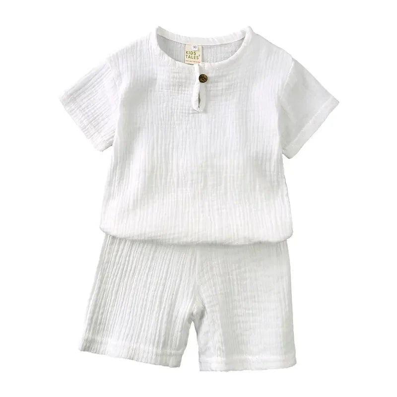 Cotton-Linen Kids Summer Set