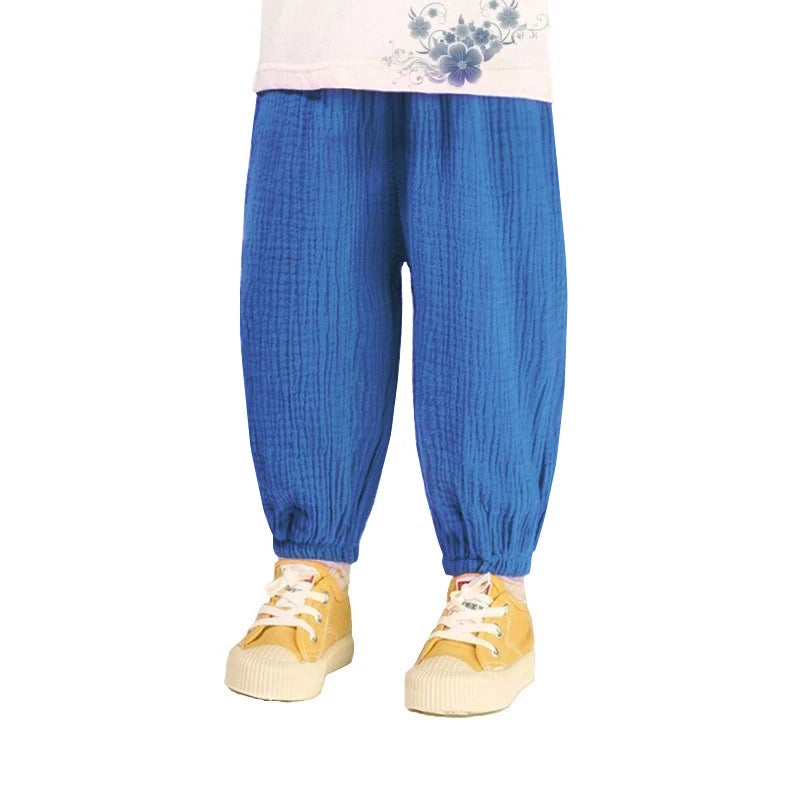 Children's Loose-Fit Pleated Pants
