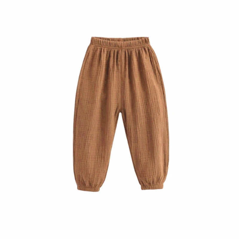 Children's Loose-Fit Pleated Pants