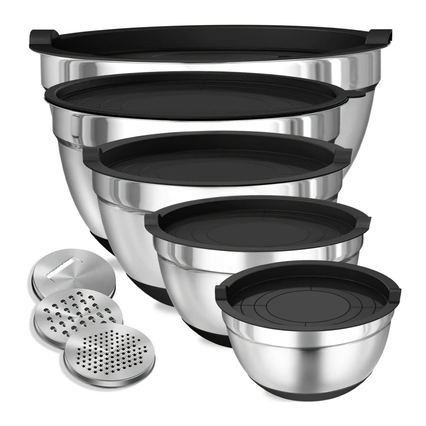 Stainless Steel Mixing Bowls with Lids