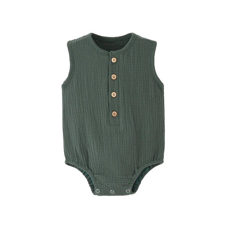 Baby Cotton Linen Romper