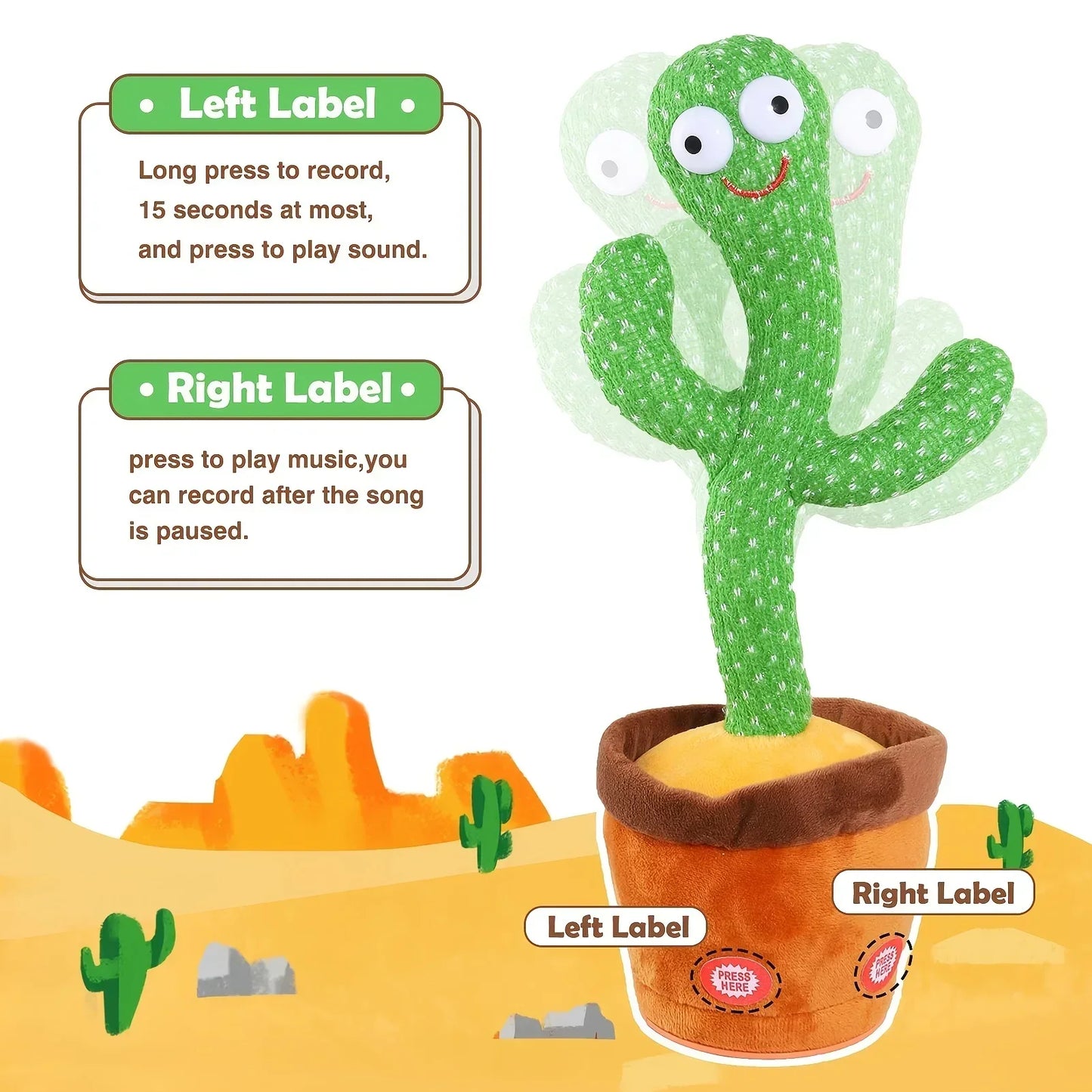 Dancing Talking Cactus Toy