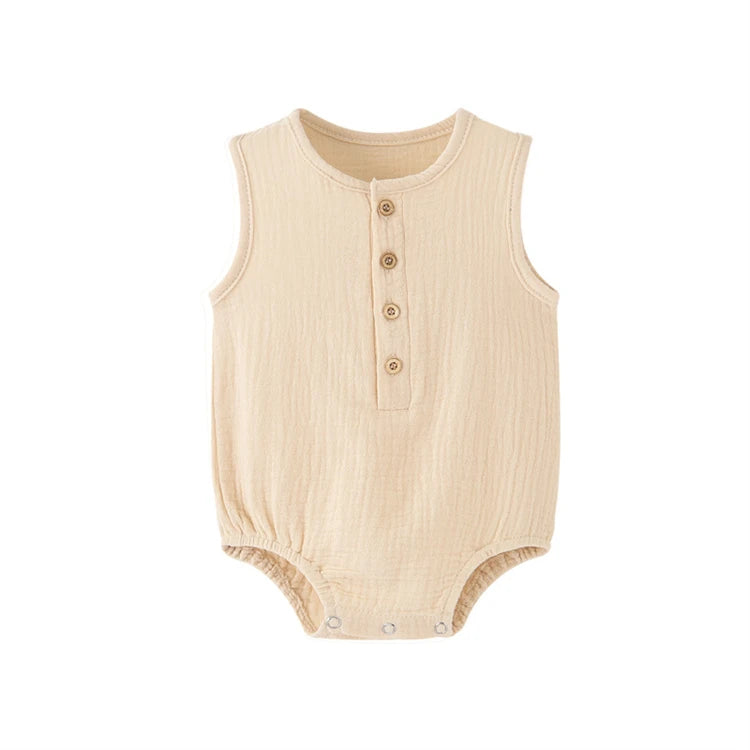Baby Cotton Linen Romper
