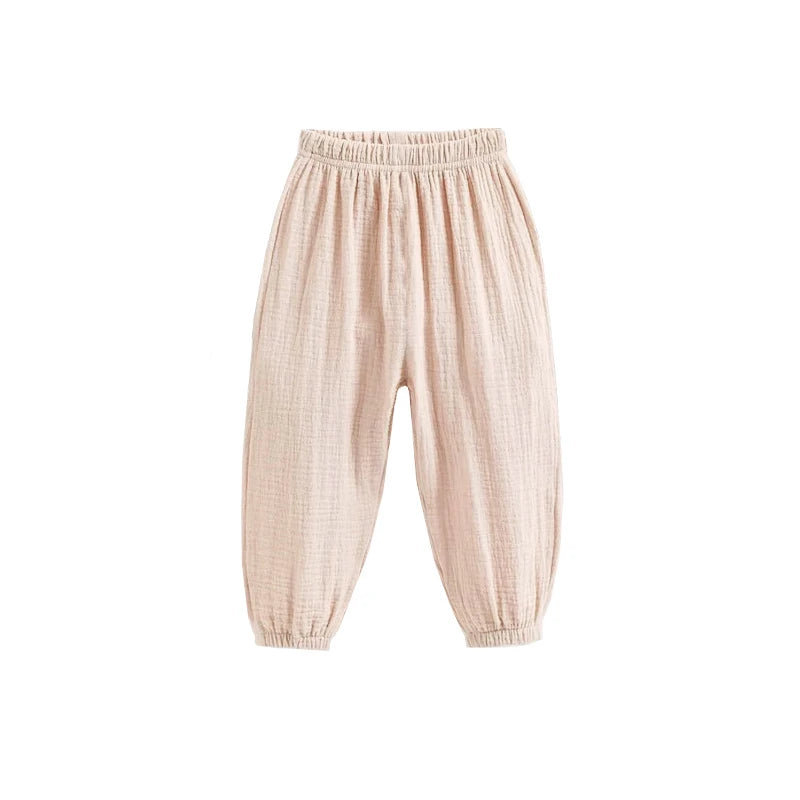 Children's Loose-Fit Pleated Pants