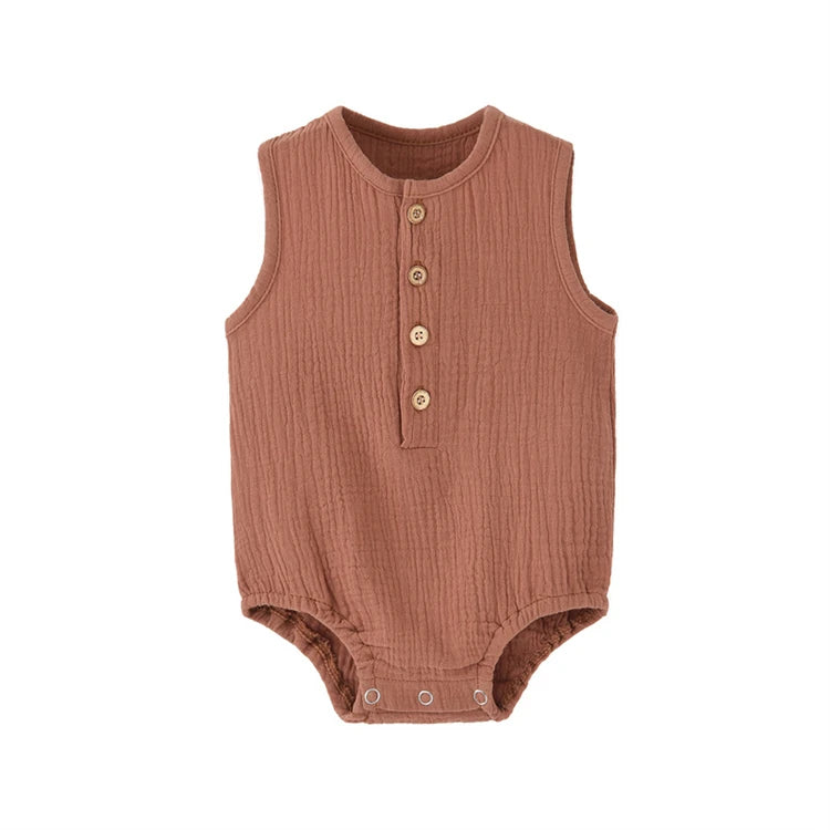 Baby Cotton Linen Romper