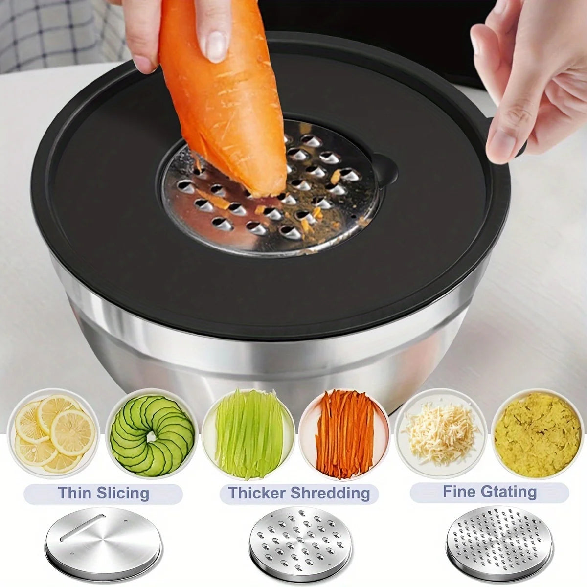 Stainless Steel Mixing Bowls with Lids