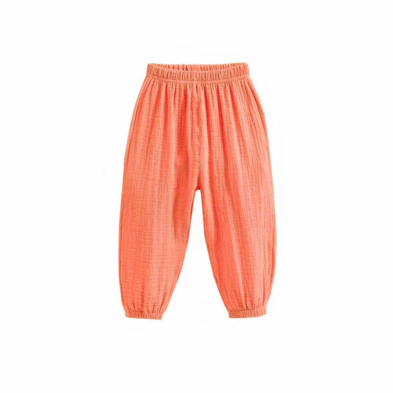 Children's Loose-Fit Pleated Pants