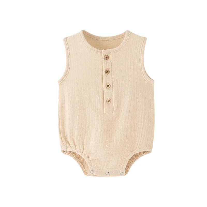 Baby Cotton Linen Romper
