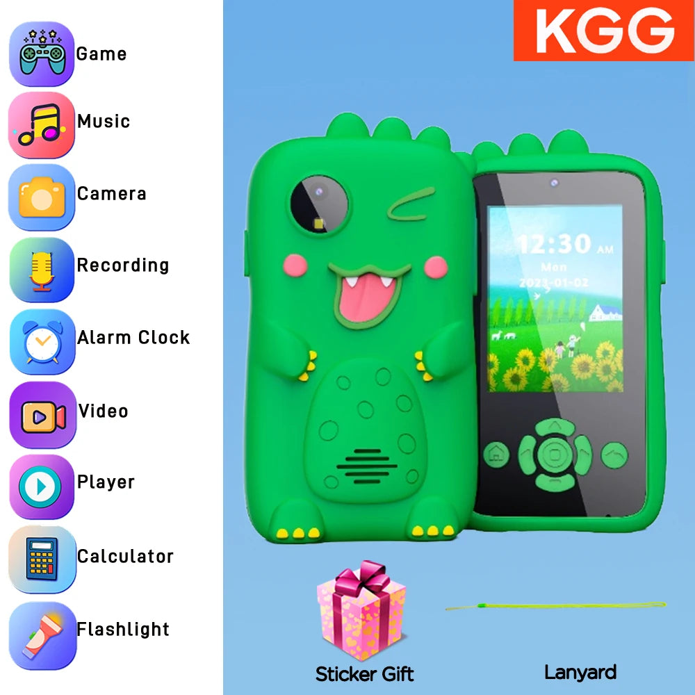 Kids Smart Phone IPS TouchScreen Unicorn Baby Mobile MP3 Music Player Digital Camera Educational Girls Boys Toys Birthday Gifts
