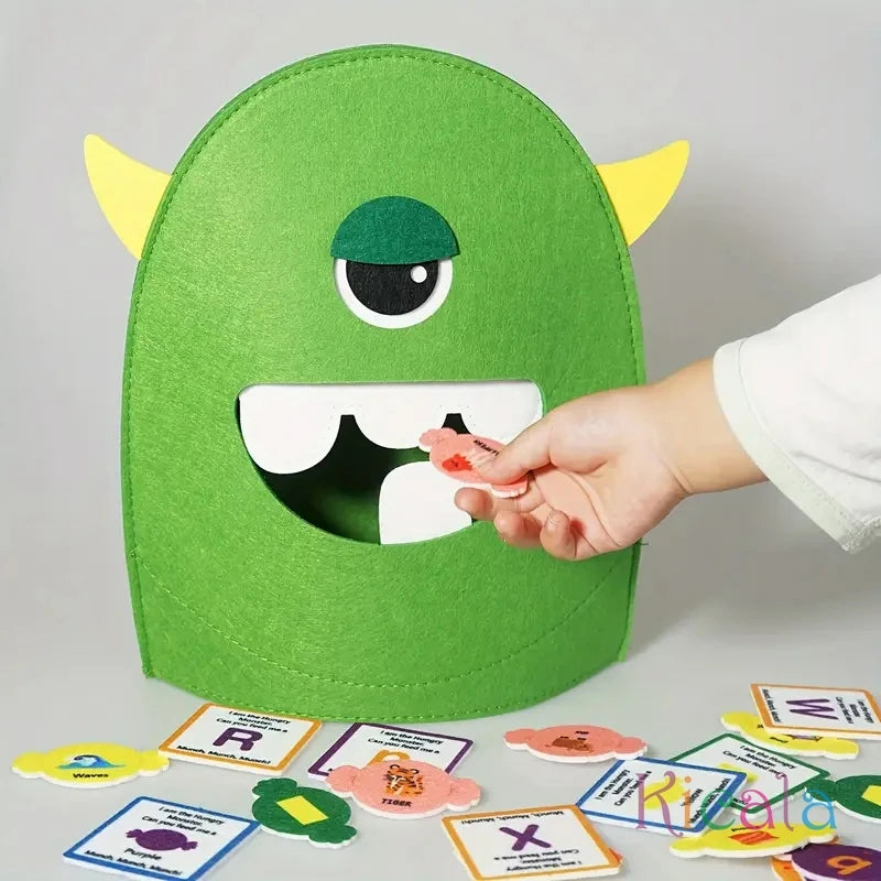 Alphabet Monster Matching Game Fun Letter Recognition Toy for Youngsters 3+ Perfect for Classroom Home Learning Christmas Gift