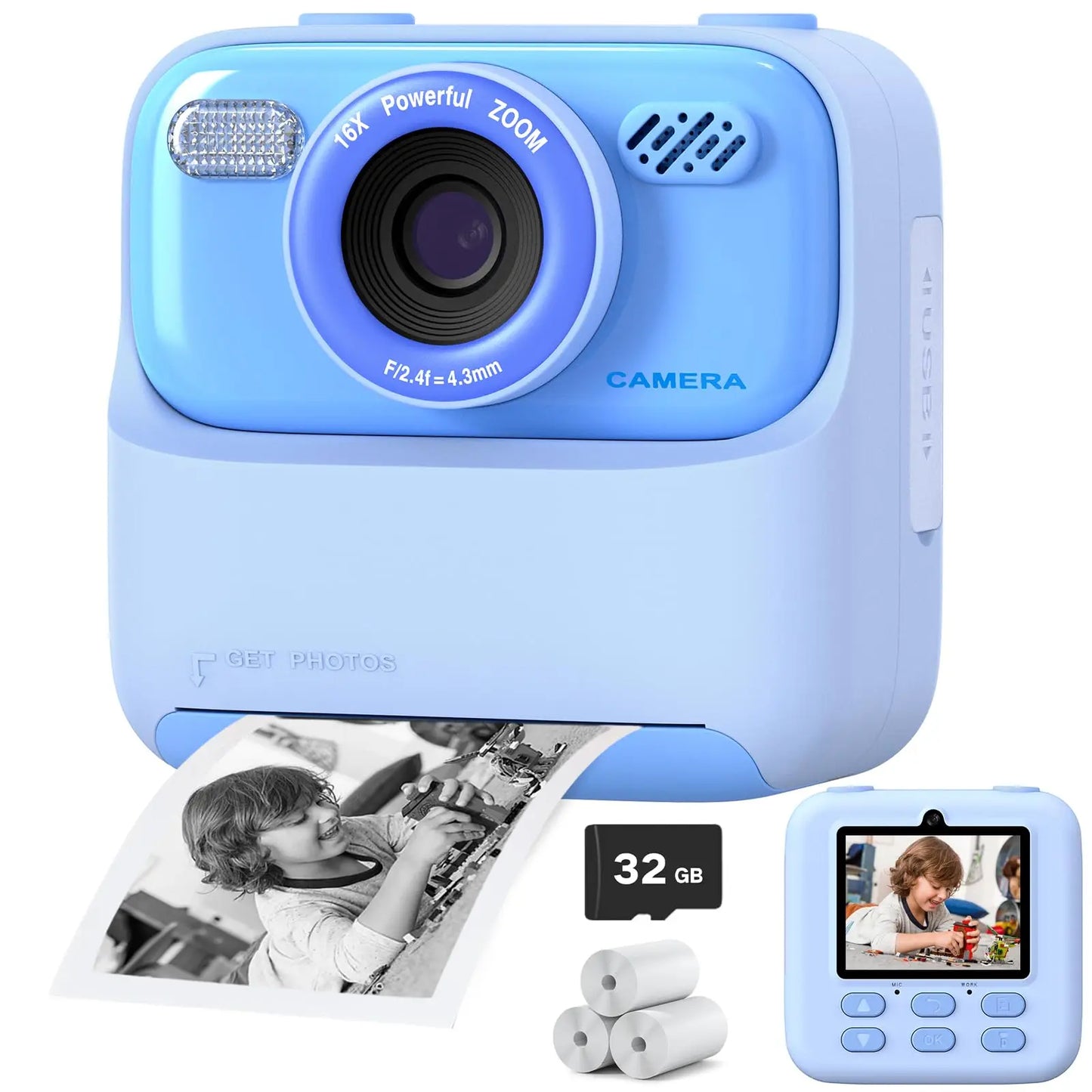 Upgrade Kids Camera - Instant 1080P HD Dual