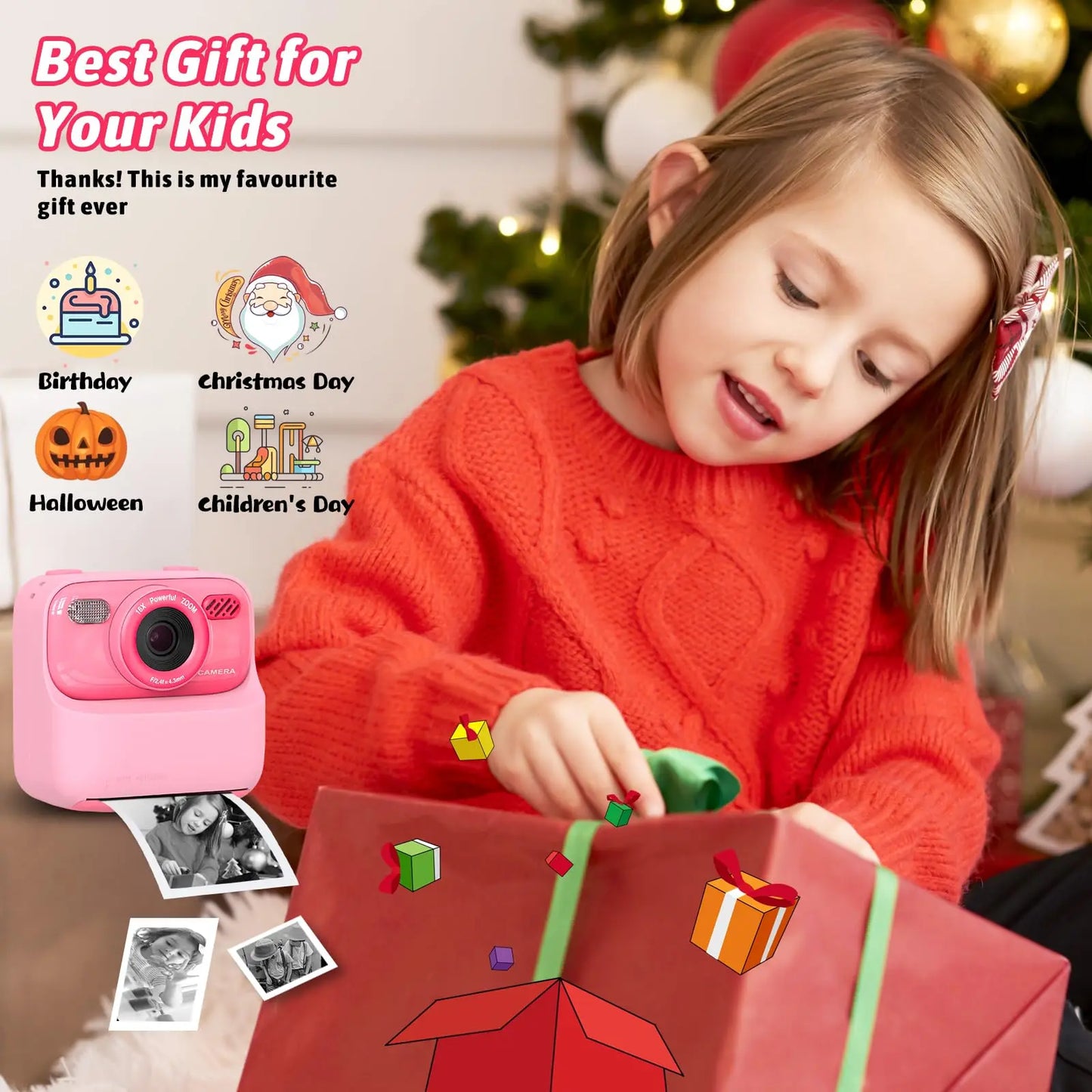 Upgrade Kids Camera - Instant 1080P HD Dual