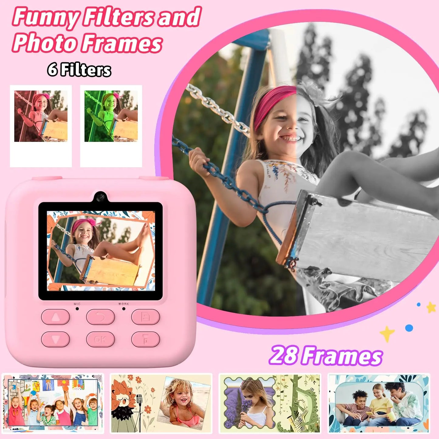 Upgrade Kids Camera - Instant 1080P HD Dual