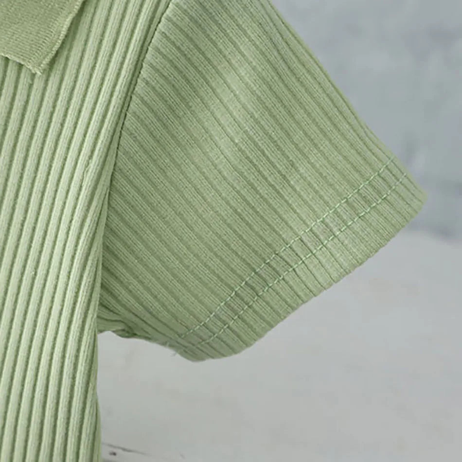 Sporty Striped Outfit Set