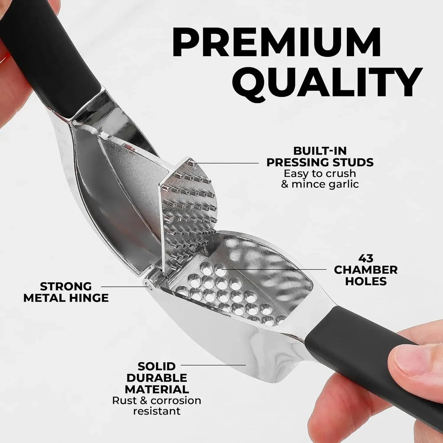 Garlic Press & Peeler Set