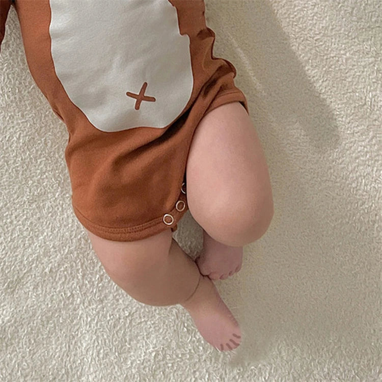 Adorable Infant Deer Costume Set - Romper + Matching Hat
