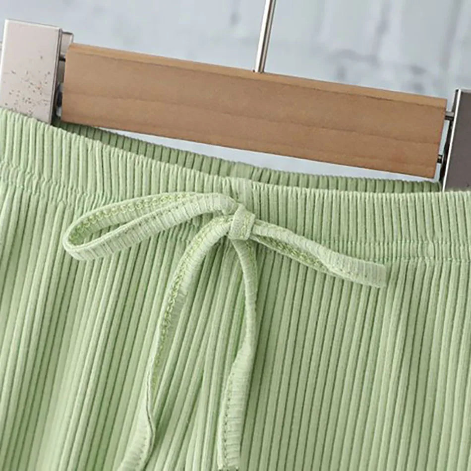 Sporty Striped Outfit Set