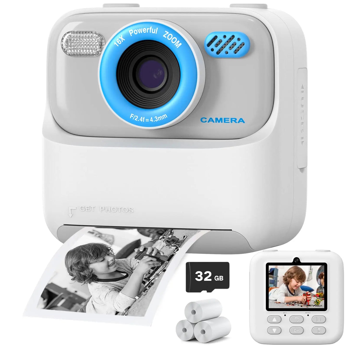 Upgrade Kids Camera - Instant 1080P HD Dual