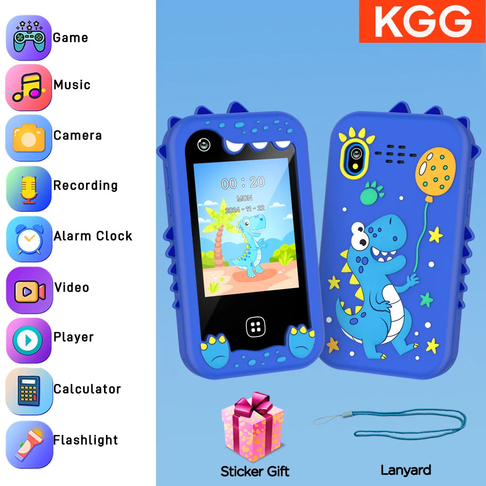 Kids Smart Phone IPS TouchScreen Unicorn Baby Mobile MP3 Music Player Digital Camera Educational Girls Boys Toys Birthday Gifts