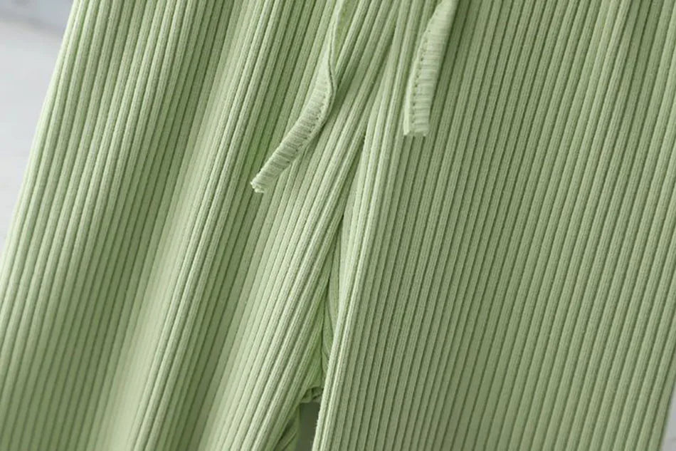 Sporty Striped Outfit Set