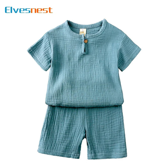 Cotton-Linen Kids Summer Set