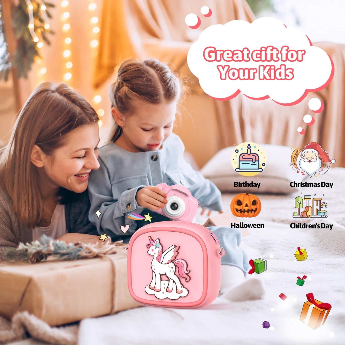 Upgrade Kids Camera - Instant 1080P HD Dual