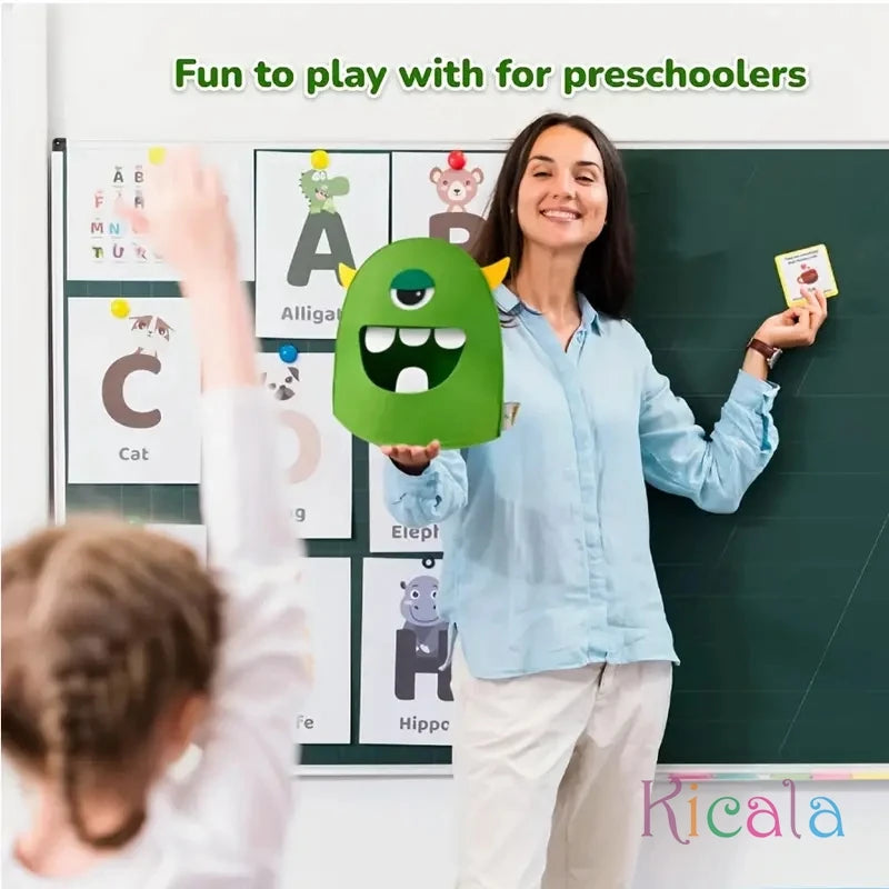 Alphabet Monster Matching Game Fun Letter Recognition Toy for Youngsters 3+ Perfect for Classroom Home Learning Christmas Gift